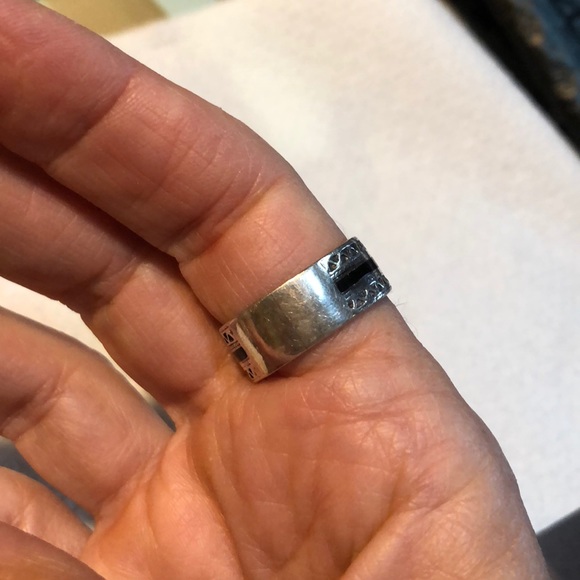 Vintage 925 Sterling Silver Ring Band Size 9 - Picture 2 of 7